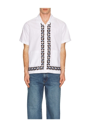 Obey Ruben Woven Shirt in White. Size M. Also in L.