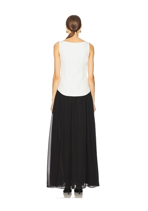 Lovers and Friends Suki Maxi Dress in White,Black. Size S. Also in XS, M.