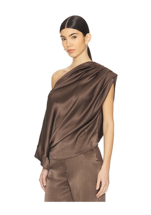 Nonchalant Label Kenzie Top in Chocolate. Size M. Also in XS, S.