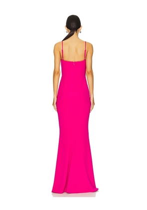 Katie May Yasmin Gown in Fuchsia. Size M. Also in XS, S, L, XL.