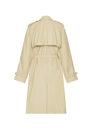NILI LOTAN Kieran Trench Coat in Beige. Size S. Also in L.