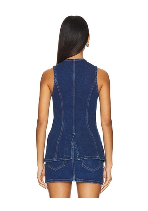 MORE TO COME Maeve Top in Blue. Size S. Also in XXS, XS, M, L.