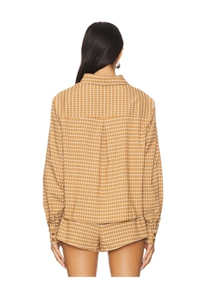 LIONESS Nirvana Shirt in Mustard. Size M. Also in XXS, XS, S, XL.