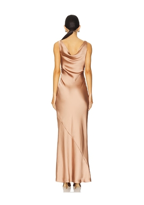 Norma Kamali Maria Gown in Brown. Size M. Also in L.