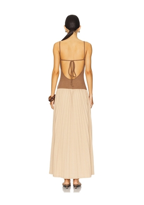 LIONESS Renaissance Maxi Dress in Chocolate. Size M. Also in L.