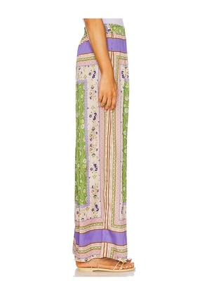 MISA Los Angeles Selena Pants in Green,Beige. Size M. Also in S, XL.