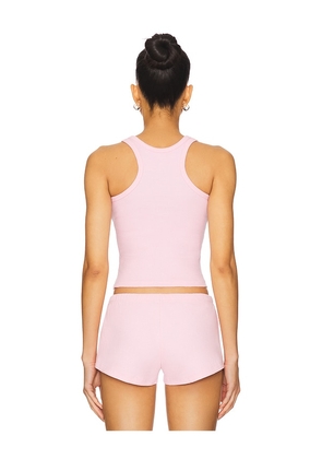 Mother of All Ariel Rib Top in Pink. Size M. Also in XS, S, L.