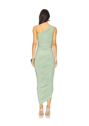 Norma Kamali Diana Gown in Sage. Size M. Also in XS, L.