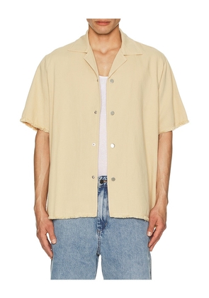 OAS Bodega Canvas Camp Shirt in Beige. Size M. Also in L.