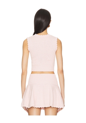 MAJORELLE Pippa Vest in Blush. Size M. Also in L, XL.