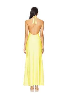 Mariandree Gaitan Daria Dress in Yellow. Size S. Also in XS, XL.