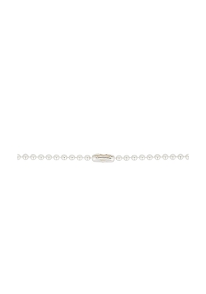 MAPLE Star Chain Necklace in Metallic Silver. Size 50cm. Also in 60cm.