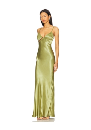 MINKPINK Olympia Bead Midi Dress in Green. Size M. Also in L, XL.