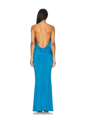 Katie May Selene Gown in Blue. Size M. Also in L.