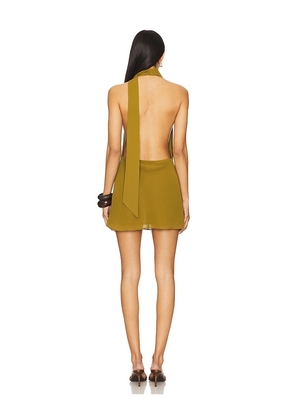 Lovers and Friends Nova Mini Dress in Olive. Size M. Also in XS, S, L, XL.
