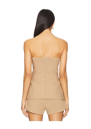 Nonchalant Label Liz Top in Beige. Size M. Also in S, XL.