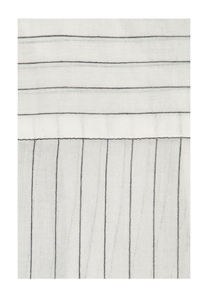 Obey Donnie Sheer Striped Short Sleeve Shirt in White. Size M. Also in L.