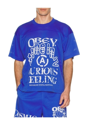 Obey Elm Practice Jersey in Blue. Size M. Also in L.