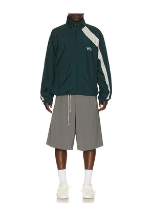 Y-3 3s Nylon Jacket in Dark Green. Size L. Also in S, XL/1X.