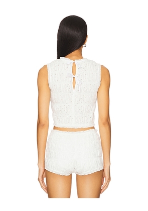 NIA Storm Top in White. Size M. Also in S, XS, L, XL.