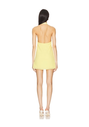 MORE TO COME Calanthe Mini Dress in Yellow. Size M. Also in XS, XXS, S, L, XL.
