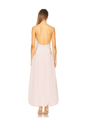 Lovers and Friends Christine Maxi Dress in Blush. Size L. Also in XS, S, M, XL.