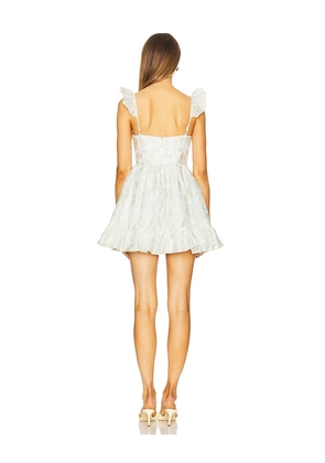MAJORELLE Polina Mini Dress in Ivory,Neutral. Size M. Also in XXS, XS, S, L, XL.