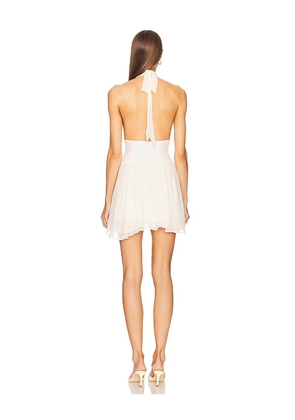 LOBA Audrey Mini Dress in Ivory. Size M. Also in XS, XXS, S, L, XL.