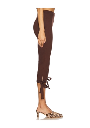 Miaou Emma Capri in Chocolate. Size M. Also in XS, S.