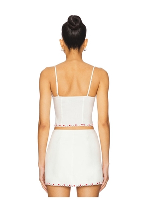 MAJORELLE Anita Top in Ivory. Size M. Also in L, XL.