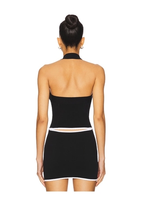 MAJORELLE Moriah Halter Top in Black. Size M. Also in L, XL.