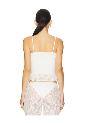 Leslie Amon Slip Top in White. Size M. Also in XL.