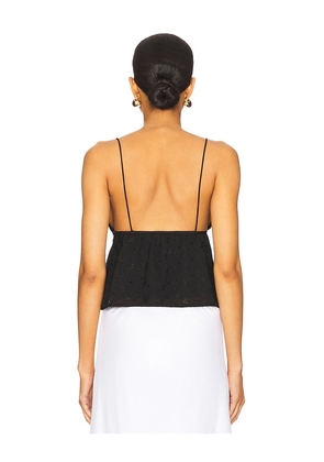 MORE TO COME Krystal Baby Doll Top in Black. Size M. Also in S.