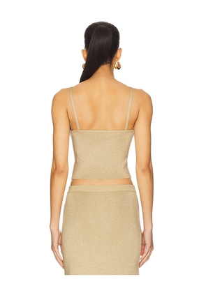 Lovers and Friends Carla Tank in Metallic Gold. Size M. Also in L, XL.