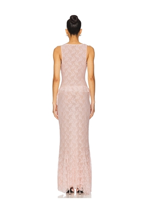 MAJORELLE Camille Gown in Pink. Size M. Also in S, XL.