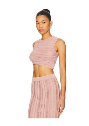 Nonchalant Label Jasmine Crop in Pink. Size M. Also in L.