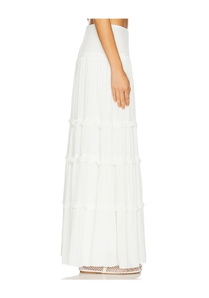 MORE TO COME Harlow Maxi Skirt in White. Size M. Also in XS, S, L.