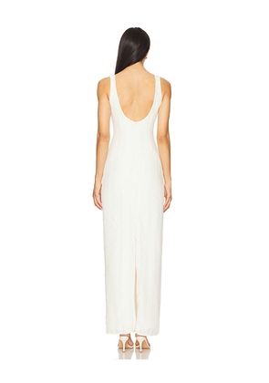 MORE TO COME Audrey Maxi Dress in Ivory. Size M. Also in XL.