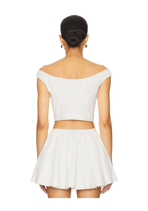 MAJORELLE Clarissa Top in White. Size M. Also in S.