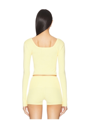 Nana Jacqueline Holly Top in Lemon. Size M. Also in L.