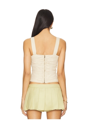 LIONESS Cobain Corset in Beige. Size M. Also in S, XL, XS.