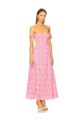 Line & Dot Tasia Maxi Dress in Pink. Size S. Also in XL.
