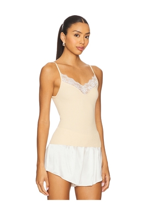 L'Academie Eugene Tank Top in Tan. Size M. Also in L, XL.