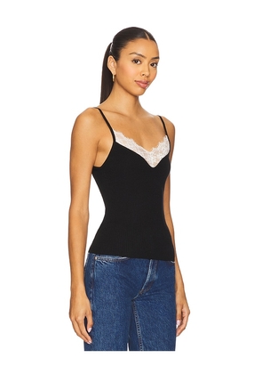 L'Academie Eugene Tank Top in White, black. Size M. Also in L, XL.