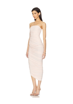 Norma Kamali Diana Strapless Gown in Nude. Size M. Also in L.