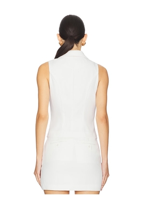 Lovers and Friends Elena Vest Top in White. Size M. Also in XS, S, L.