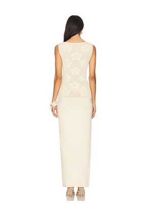 Lovers and Friends Aubery Maxi Dress in Cream. Size M. Also in L, XL.
