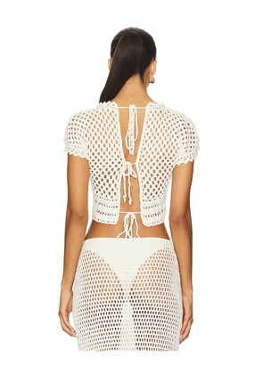 MORE TO COME Aulani Top in White. Size M. Also in XS, S, L.