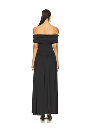 MORE TO COME Brielle Maxi Dress in Black. Size M. Also in XS, XXS, S, L, XL.