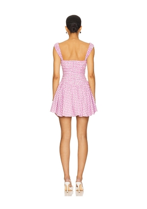 MAJORELLE Kailey Mini Dress in Pink. Size M. Also in XS, S, L.